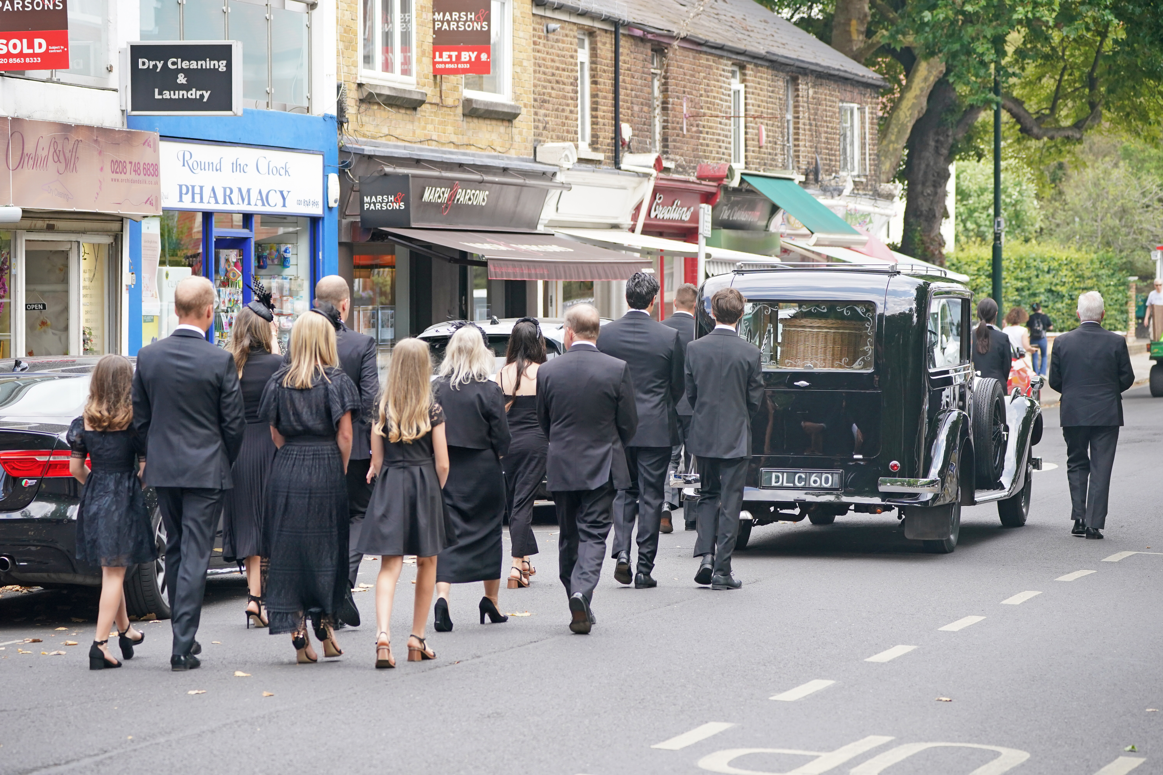 Dame Deborah James' Coffin Carried By Husband And Son During Private ...