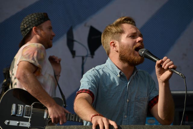 Enter Shikari performing on stage