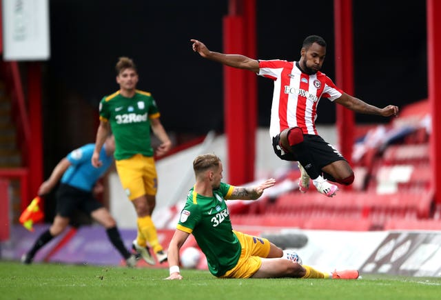 Rico Henry (right) has been with Brentford since 2016 (Tim Goode/PA).