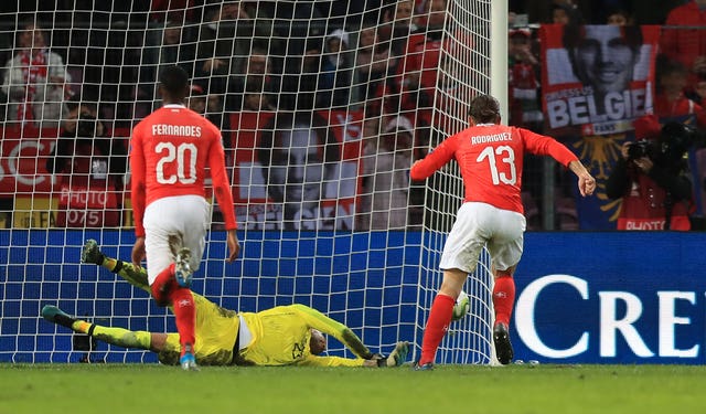 Darren Randolph saved Ricardo Rodriguez’s second-half penalty 