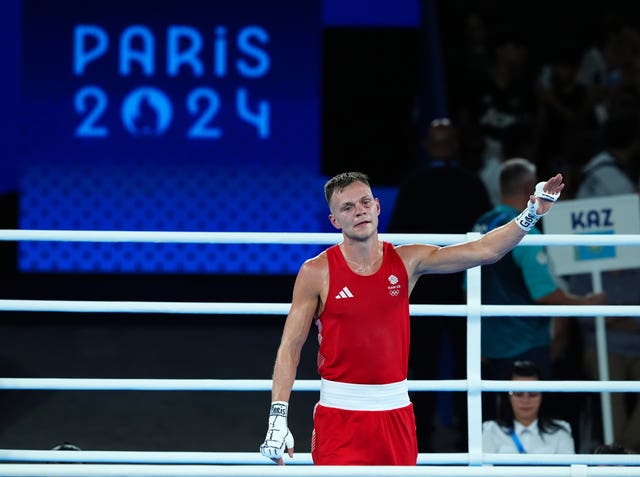 Lewis Richardson looks dejected in the boxing ring after defeat to Mexico's Marco Alonso Verde 