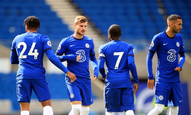 Timo Werner (second left) is among the big names to sign for Chelsea this summer