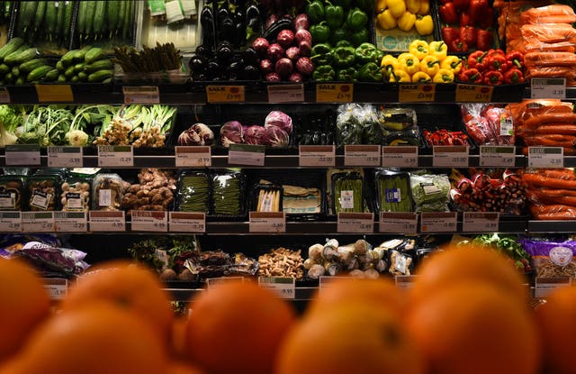 The report calls for more fruit and veg consumption (Kirsty O'Connor/PA)