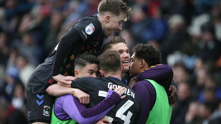 Viktor Gyokeres celebrates one of his goals at Huddersfield (Ian Hodgson/PA)