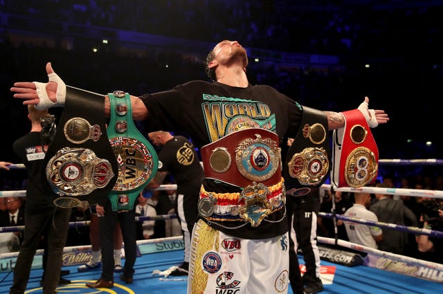 Oleksandr Usyk is the former undisputed cruiserweight champion (Nick Potts/PA)