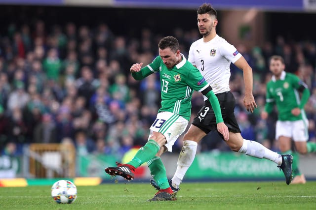 Corry Evans got Northern Ireland back into the match (Brian Lawless/PA).