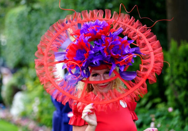 Vivienne Jenner arrives for day three of Royal Ascot at Ascot (David Davies/PA)