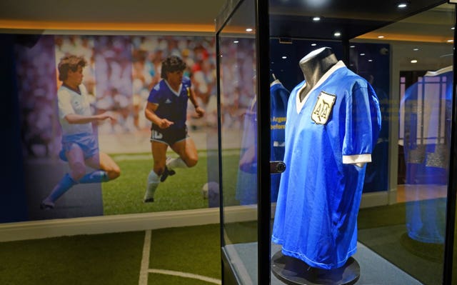 Diego Maradona’s ‘Hand of God’ shirt sold for £7.14million