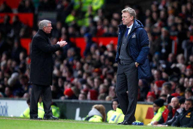 David Moyes, right, replaced Sir Alex Ferguson at the Old Trafford helm