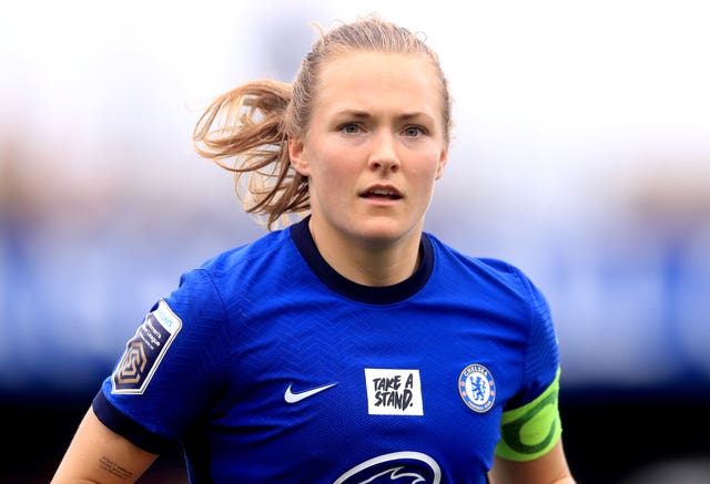 The match takes place in Chelsea skipper Magda Eriksson's native Sweden (Adam Davy/PA).