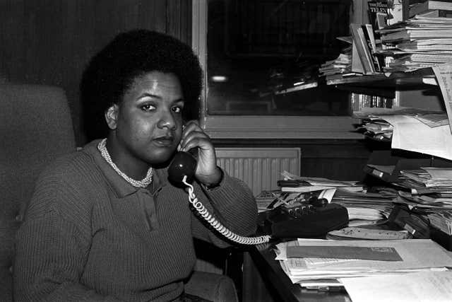 Diane Abbott as an activist in the 1980s