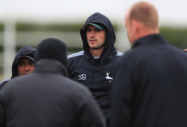 Alex Hales (centre) has returned to cricket with Nottinghamshire