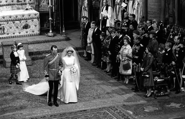 Royalty – Princess Anne and Captain Mark Phillips Wedding – London