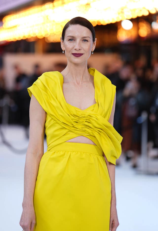 Caitriona Balfe at The Amateur European premiere in London