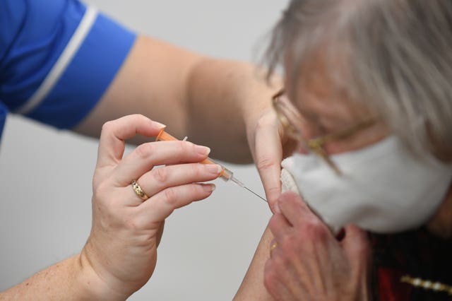 An injection on a 93-year-old