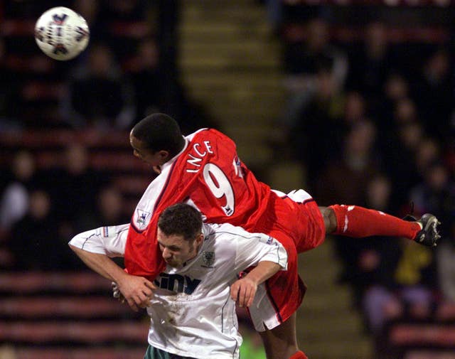 Paul Ince playing for Middlesbrough