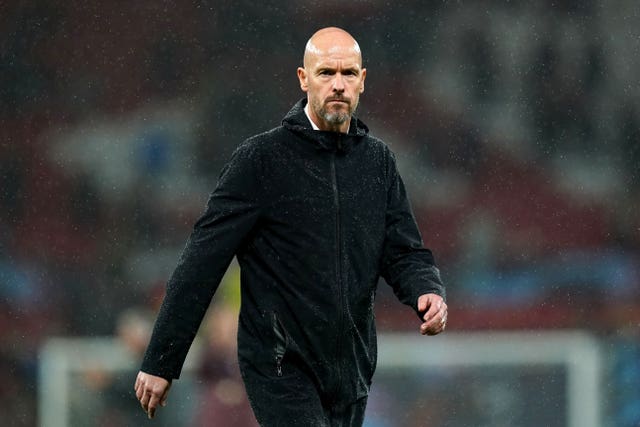 Erik ten Hag leaves the field after defeat to Galatasaray