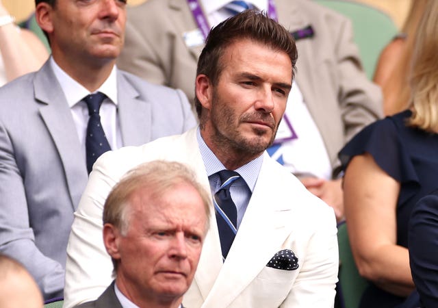 Former footballer David Beckham