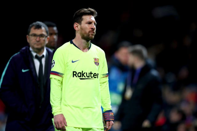 Lionel Messi was largely kept quiet by Manchester United's defence (Nick Potts/PA)