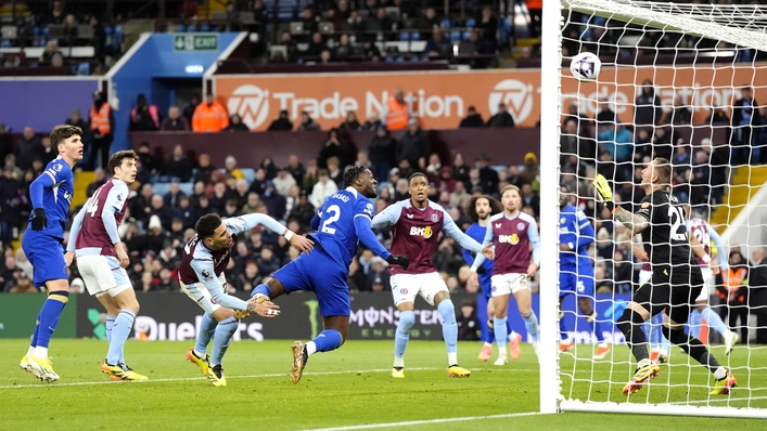Axel Disasi thought he had won the match for Chelsea at Aston Villa (Nick Potts/PA)