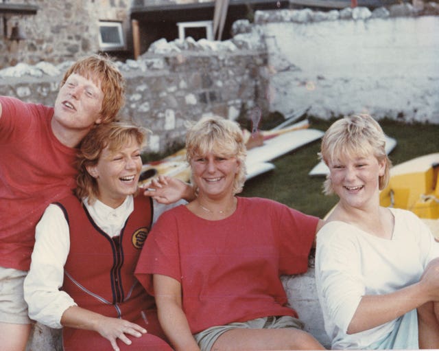 Missing Suzy Lamplugh (second left) with her siblings, (from left) Richard, Tamsin and Lizzie
