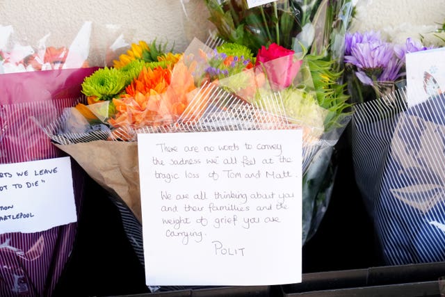 Floral tributes