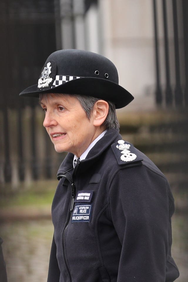 Metropolitan Police boss Dame Cressida Dick previously said officers should not take the knee while on duty at Black Lives Matter protests