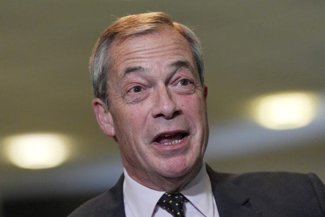 Reform UK leader Nigel Farage