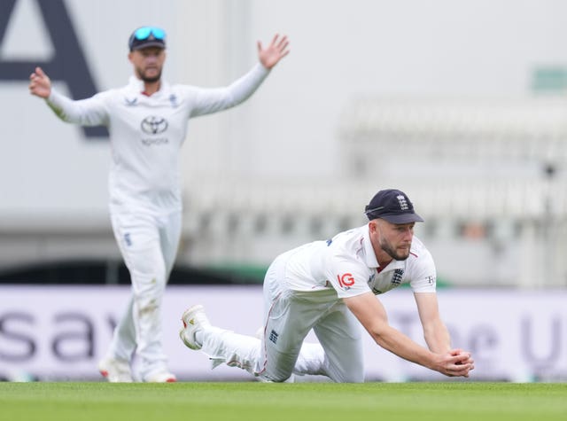 Gus Atkinson holds on to catch Akash Deep