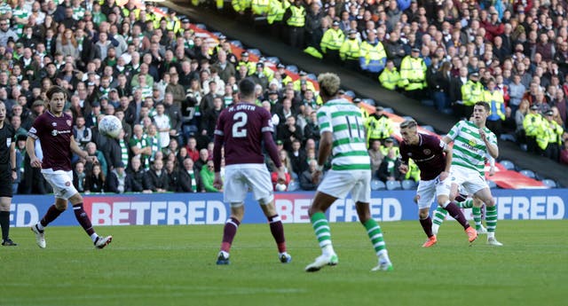 Celtic’s Ryan Christie scored their third goal 