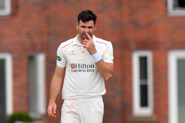 James Anderson is bidding to prove his fitness before the Test series against South Africa (Anthony Devlin/PA)