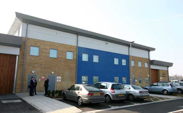 Exterior of Brook House immigration removal centre