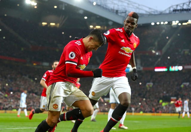 Paul Pogba (right) came on in the 65th minute having been dropped to the bench (Martin Rickett/PA).