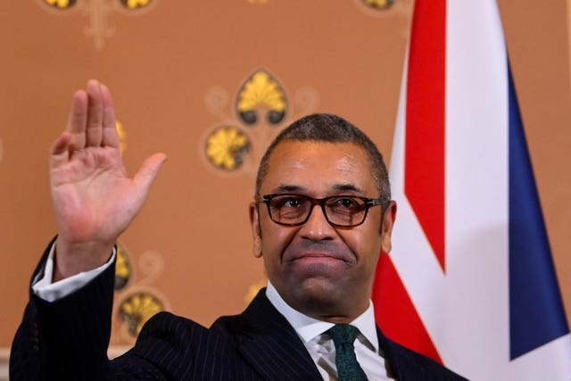Foreign Secretary James Cleverly 