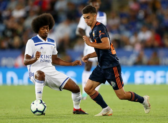 Valencia forward Ferran Torres, right, could also make his way to the Etihad Stadium