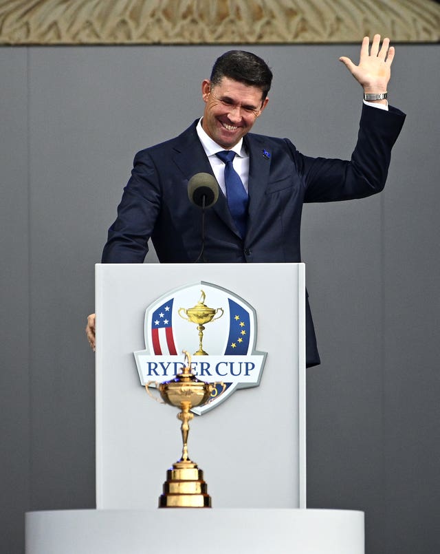 Harrington led Europe at the Ryder Cup last year