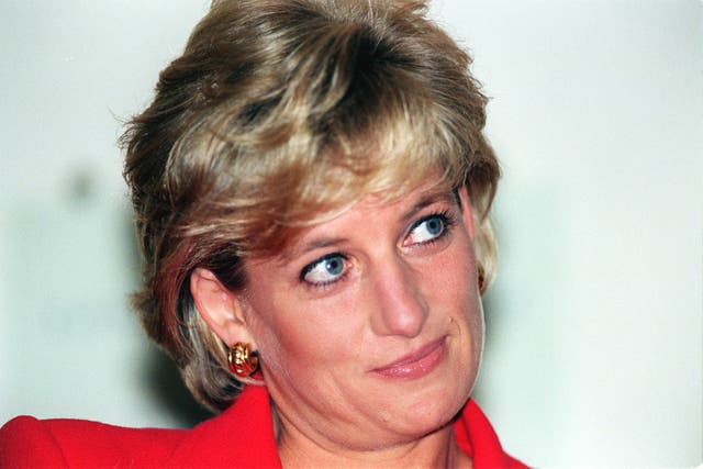 Diana, Princess of Wales during a visit to Aids charity the London Lighthouse 