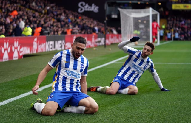 Neal Maupay scored for Brighton in their clash against Watford