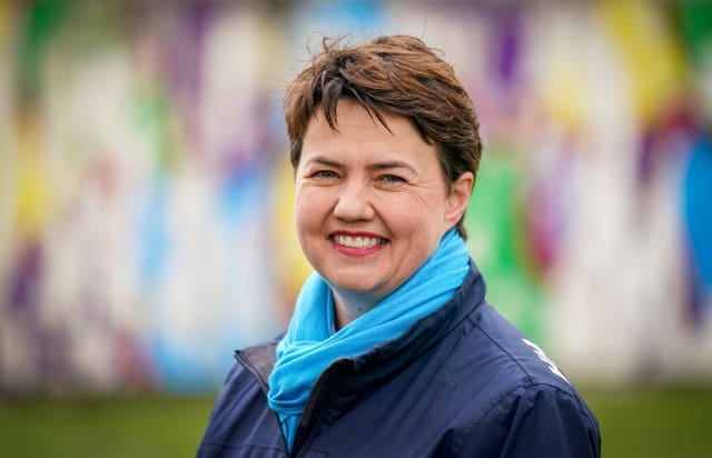 Ruth Davidson smiles at the camera