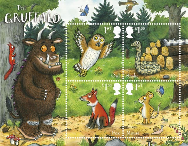 Royal Mail commemorative Gruffalo stamps