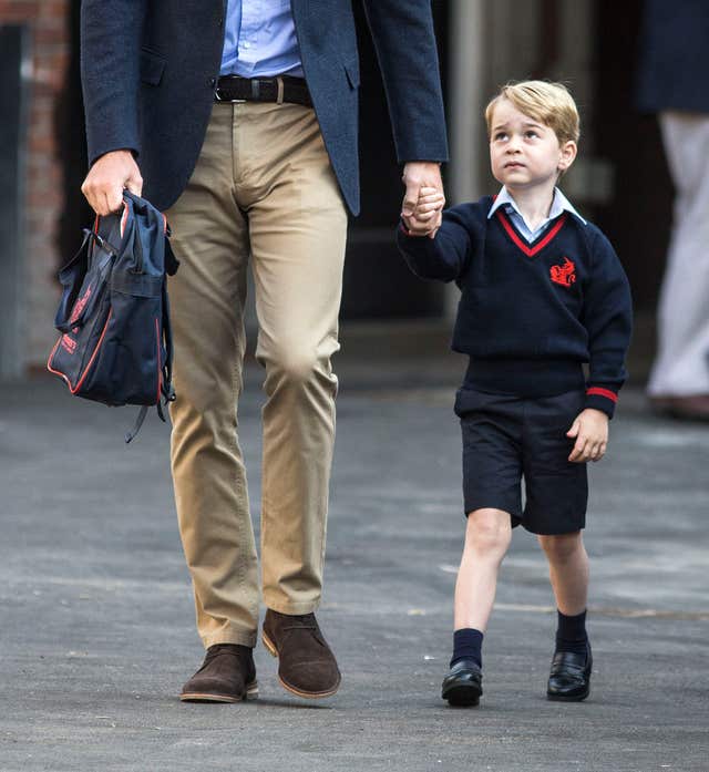 Prince George first day at school