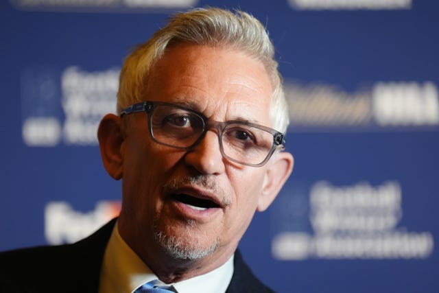 A close-up of Gary Lineker, wearing glasses