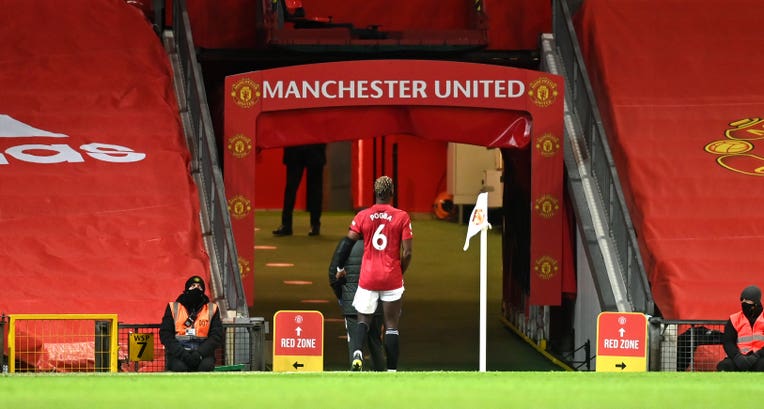 Paul Pogba has not played since going against Everton last month