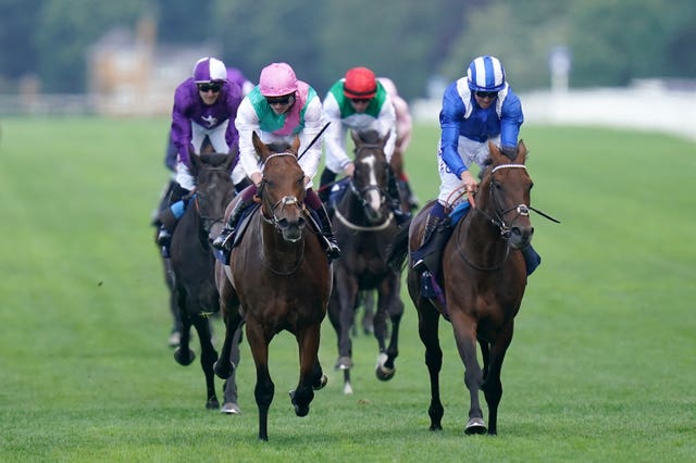 Westover (left) and Hukum (right) fought out the finish to the King George And Queen Elizabeth Stakes at Ascot 