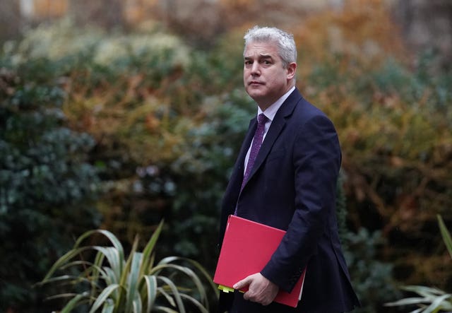 Health and Social Care Secretary Steve Barclay arrives in Downing Street, 