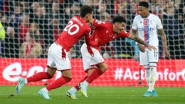 Morgan Gibbs-White scored the only goal of the game as Nottingham Forest beat Crystal Palace (Isaac Parkin/PA)