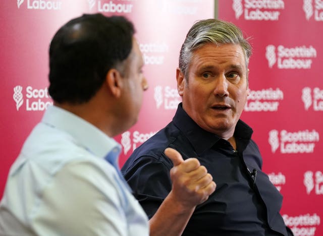 Anas Sarwar and Sir Keir Starmer