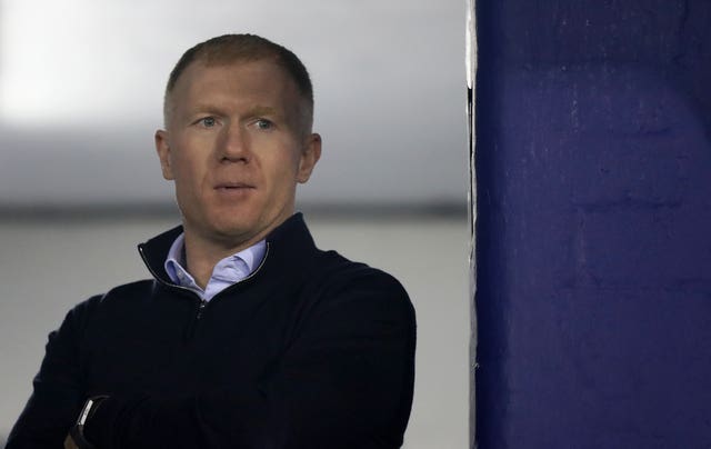 Paul Scholes had seven matches as Oldham manager in 2019 (Simon Cooper/PA).