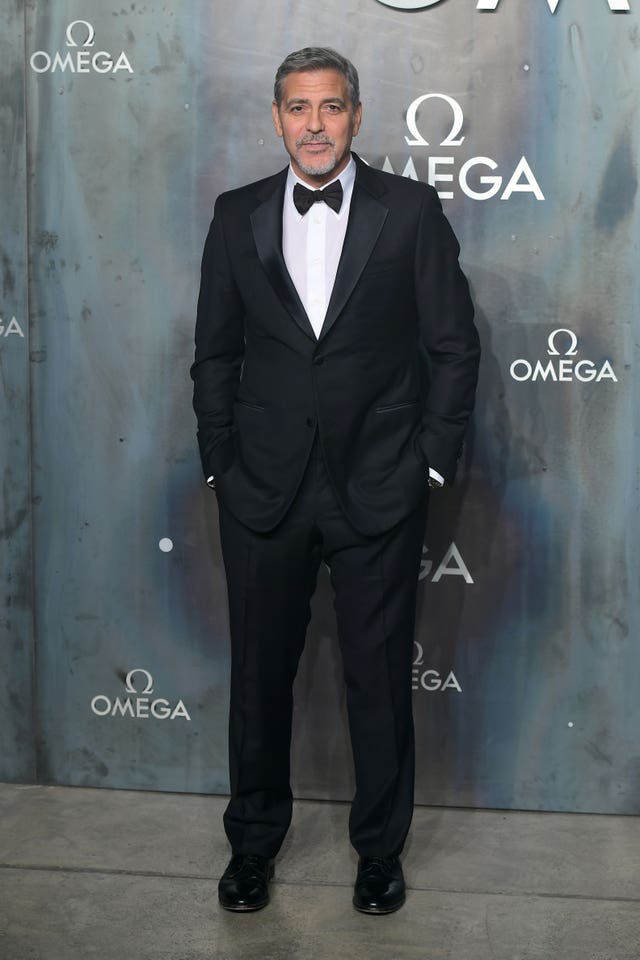 George Clooney attending the Lost in Space event to celebrate the 60th anniversary of the OMEGA Speedmaster held in the Turbine Hall, Tate Modern, 25 Sumner Street, Bankside, London