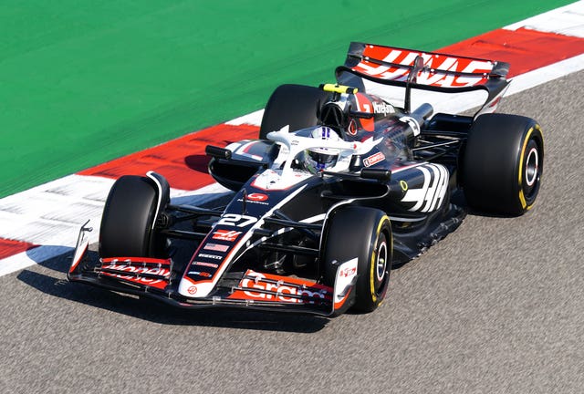 A Haas car at the Bahrain Grand Prix